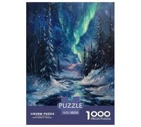 Northern Lights Jigsaw Puzzles Puzzle for Adults Kids. 1000 Pieces Whimsical Challenge Toy Educational Game Home Decoration for Educational Games Gifts 38x26cm/1000pcs
