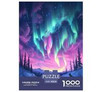 Northern Lights Jigsaw Puzzles Puzzles for Adults Kids. 1000 Piece Great Gifts Challenge Toy Educational Game Home Decoration for Adults& Kids Age 14 Years Up 38x26cm/1000pcs