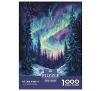Northern Lights Jigsaw Puzzles Puzzles for Adults Kids. 1000 Piece Impossible Challenge Toy Educational Game Home Decoration for Educational Games Gifts 70x50cm/1000pcs