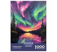 Northern Lights Jigsaw Puzzles Puzzles for Adults Kids. 1000 Piece Impossible Challenge Toy Educational Game Home Decoration for Educational Games Gifts 70x50cm/1000pcs