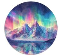 Northern Lights Jigsaw Puzzles Puzzles for Adults Kids. 1000 Pieces Impossible Challenge Toy Educational Game Home Decoration for Educational Games Gifts 1000pcs (67.5x67.5cm)