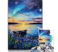 Northern Lights JigsawPuzzle 1000 Pieces for Adults,Challenging To Complete But Fun And Humorous with Matching Poster And Trivia Sheet 38x26cm
