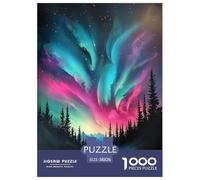 Northern Lights Jigsaws for Adults Challenging Puzzle Games The Impossible Challenge 1000 Piece Difficult Hard Jigsaw Puzzles for Man And Woman with Letters on Back 38x26cm/1000pcs