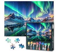 Northern Lights Landscape 1000 Piece Polar Lights Jigsaw Puzzle for Adults