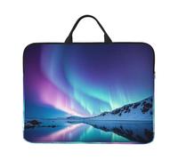 Northern Lights Laptop Case Sleeve 14 inch Shockproof Protective Notebook Case Travel Laptop Bag with Handle Waterproof Computer Cover Briefcase Handbags for Men Women