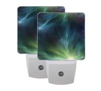 Northern Lights Night Light 2 Pack Plug in Wall with Dusk to Dawn Sensor Led Lamp for Women Men Night Lights Plug in Wall Decor for Bedroom Kitchen Corridor, 0.5W