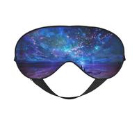 Northern Lights Night Mask Soft Reversible Eye Cover Adjustable Strap Light Blocking Comfortable Rest