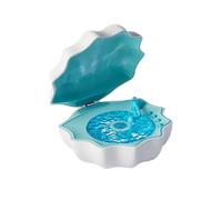 Northern Lights Ocean Wave Projector Shell Light, Shell Lamp with Bluetooth Speaker, Desktop Subwoofer Creative Portable Gift Vinyl Player for Bedroom Living Office Bathroom