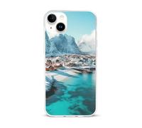 Northern Lights over The Lofoten Islands Norway Cell Phone Basic Cases TPU Soft Cover Shockproof Slim Phone Case Compatible with iPhone 15/15 Plus/15 Pro/15 Pro Max