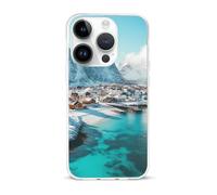 Northern Lights over The Lofoten Islands Norway Cell Phone Basic Cases TPU Soft Cover Shockproof Slim Phone Case Compatible with iPhone 15/15 Plus/15 Pro/15 Pro Max