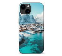 Northern Lights over The Lofoten Islands Norway Cell Phone Basic Cases TPU Soft Cover Shockproof Slim Phone Case Compatible with iPhone 15/15 Plus/15 Pro/15 Pro Max