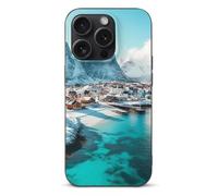 Northern Lights over The Lofoten Islands Norway Cell Phone Basic Cases TPU Soft Cover Shockproof Slim Phone Case Compatible with iPhone 15/15 Plus/15 Pro/15 Pro Max