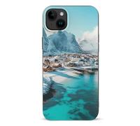 Northern Lights over The Lofoten Islands Norway Cell Phone Basic Cases TPU Soft Cover Shockproof Slim Phone Case Compatible with iPhone 15/15 Plus/15 Pro/15 Pro Max