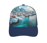 Northern Lights Over The Lofoten Islands Norway Novelty Baseball Caps for Men Women Funny Hollow Hats Adjustable Hip Hop Hat
