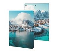Northern Lights over The Lofoten Islands Norway Slim Tablet Cases Compatible with iPad Series Without Pencil Holder Protective Cover Compatible with ipad 2019/2020/2021(10.2in)