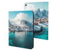 Northern Lights over The Lofoten Islands Norway Slim Tablet Cases Compatible with iPad Series Without Pencil Holder Protective Cover Compatible with ipad Air5/air4 (10.9in) /ipad Pro 2018(11in)