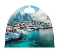Northern Lights over The Lofoten Islands Norway Small Cape for Unisex Halloween Costume Outfits Cosplay Party Accessories