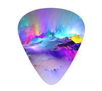 Northern Lights Painting Acoustic Guitar Picks - Premium Guitar Plectrum For Bass And Electric Guitar