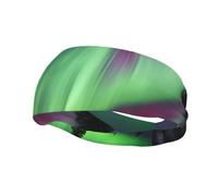 Northern Lights Painting Print Fashion Elastic Sports Headband Unisex High Absorption Sweat Band Hair Band For Running, Fitness, Tennis & Outdoor Activities