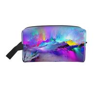 Northern Lights Painting Print Large Capacity Travel Toiletry Bag Lightweight Organizer Storage Cosmetic Pouch