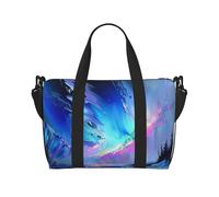 Northern Lights Painting Printed Travel Duffle Bag for Men Women Holiday Travel Luggage Bag Waterproof Tote Bag with Shoulder Strap