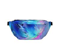 Northern Lights Painting Printed Waist Bag Adjustable Bum Bag Lightweight Travel Waist Fanny Pack Belt for Walking Cycling Hiking Travel