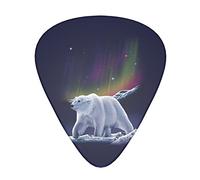 Northern Lights Polar Bear Advanced guitar pick 12 pieces Three thicknesses for bass, electric guitar, acoustic guitar bag