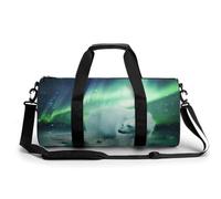 Northern Lights Polars-Bears Gym Bag Durable Travel Weekender Duffel Bags for Men Women