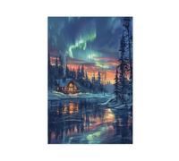 Northern Lights Poster Canvas Poster Bedroom Decor Landscape Office Room Decor Gift 20x30inch(50x75cm)