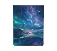 Northern Lights Print 13-inch Laptop Sleeve, Slim Shockproof Insertion Design Leather Laptop Case for Office, School, Travel