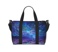 Northern Lights Print Italy Flag Print Versatile Handbag for Travel,Hand-Held Crossbody Travel Bag for Your Every Need