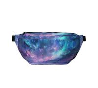Northern Lights Printed Fanny Pack Waist Bag for Men Women, Adjustable Bumbags Hip Bum Bag Travel Crossbody Bags Sports Running Hiking Belt Bag