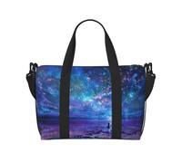 Northern Lights Printed Travel Bag Duffle Bag for Men Women, Large Water Resistant Gym Bag Weekend Holdall Bag with Shoulder Strap
