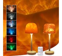 Northern Lights Projector for Bedroom, 16 Colour RGB Ocean Lamp, Rechargeable Luminorthe Cube Projector Light with Remote Control & Touch, Aurora Projectors Night Light for Kids/Party/Game Rooms