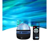 Northern Lights Projector Lamp, 2-in-1 Aurora and Ocean Wave Light, 14 Colour Effects, LED Ambient Light for Bedroom, Party, Living Room and Home Decor (Light A)