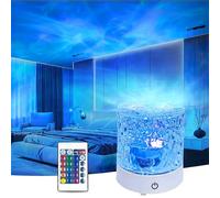 Northern Lights Projector, Ocean Wave Ceiling Projector, 16 Colors Galaxy Projector Sensory Lights, Underwater Projector Night Light for Bedroom/Party/Game Rooms