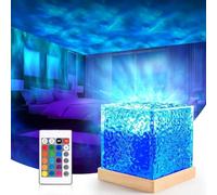 Northern Lights Projector, Rotating Ocean Wave Aurora Lamp, 16 Colour Gradient LED Lamps (with Remote Control), Northern Lights Cube Room Decor Suitable for Bedroom, Children's Room, Bar, Game Room