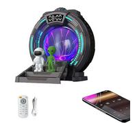 Northern Lights Projector Stargate Galaxy Night Light Plasma Lamp with White Noise Sound Machine, Bluetooth Music, Time Alarm Clock, Kids Room Decor, Gift for Christmas Birthday