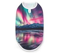 Northern Lights Red Blue Green Dog And Cat Clothes Pet Summer Sleeveless T Shirt Basic Vest 2XL