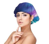 Northern Lights Satin Bonnet Silk Bonnet, Hair Bonnet For Sleeping, Soft Double Layer Silk Sleeping Cap Hair Wrap For Women Natural Hair Curly Hair Braided Hair Long Hair