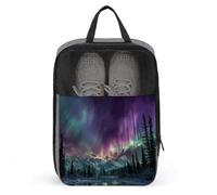 Northern Lights Shoe Bag for Travel Daily Use Anti-dust Storage Carrier Golf Shoe Pouch