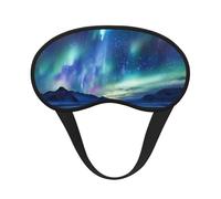 Northern Lights Sleep Mask for Side Sleeper Eye Mask for Sleeping Light Blocking Soft Breathable Sleep Eye Mask for Women Men Adjustable Elastic Strap Travel Nap Blackout Eye Shade Cover