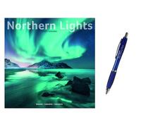 Northern Lights Sunday Start Wall Calendar 2026 + EXCLUSIVE LIMITED EDITION PEN