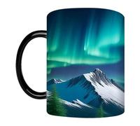 Northern Lights Thermal Color Changing Mug - Heat Sensitive Coffee Mugs - Gradient Coffee Cup Make Every Time You Drink Coffee Feel Like You are Immersed in The AUR ora