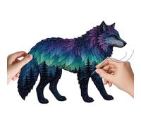 Northern Lights Wild Animals DIY Pre-Cut Fabric Craft Natural Style