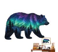 Northern Lights Wildlife Creative Natural Style Pre-Cut Fabric