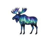 Northern Lights Wildlife DIY Patchwork Kit, Creative Layered Fabric Animal Craft (Deer)
