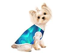 Northern Lights1 print Dog Clothes T Shirts for Small Dogs Breathable Puppy Kitten Dog Shirts for Pet Dogs Cats