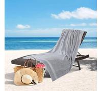 Northern Luxe 1 Piece Bath Sheet - 600 GSM Egyptian Cotton, Ultra Soft, Absorbent & Durable Towel (Silver, 90 x 140 cm)