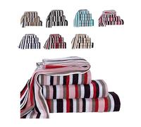 Northern Luxe 100% Egyptian Cotton Royal Victorian Stripe Towel Set - Bale of 6 (2 Hand Towels, 2 Bath Towels, 2 Bath Sheets) - Pink- Soft & Highly Absorbent 550 GSM Towels for Home, Gym, or Spa